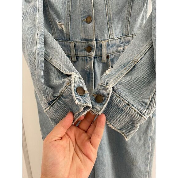 NWT Retrofete Cora Denim Jumpsuit XS - Picture 10 of 16